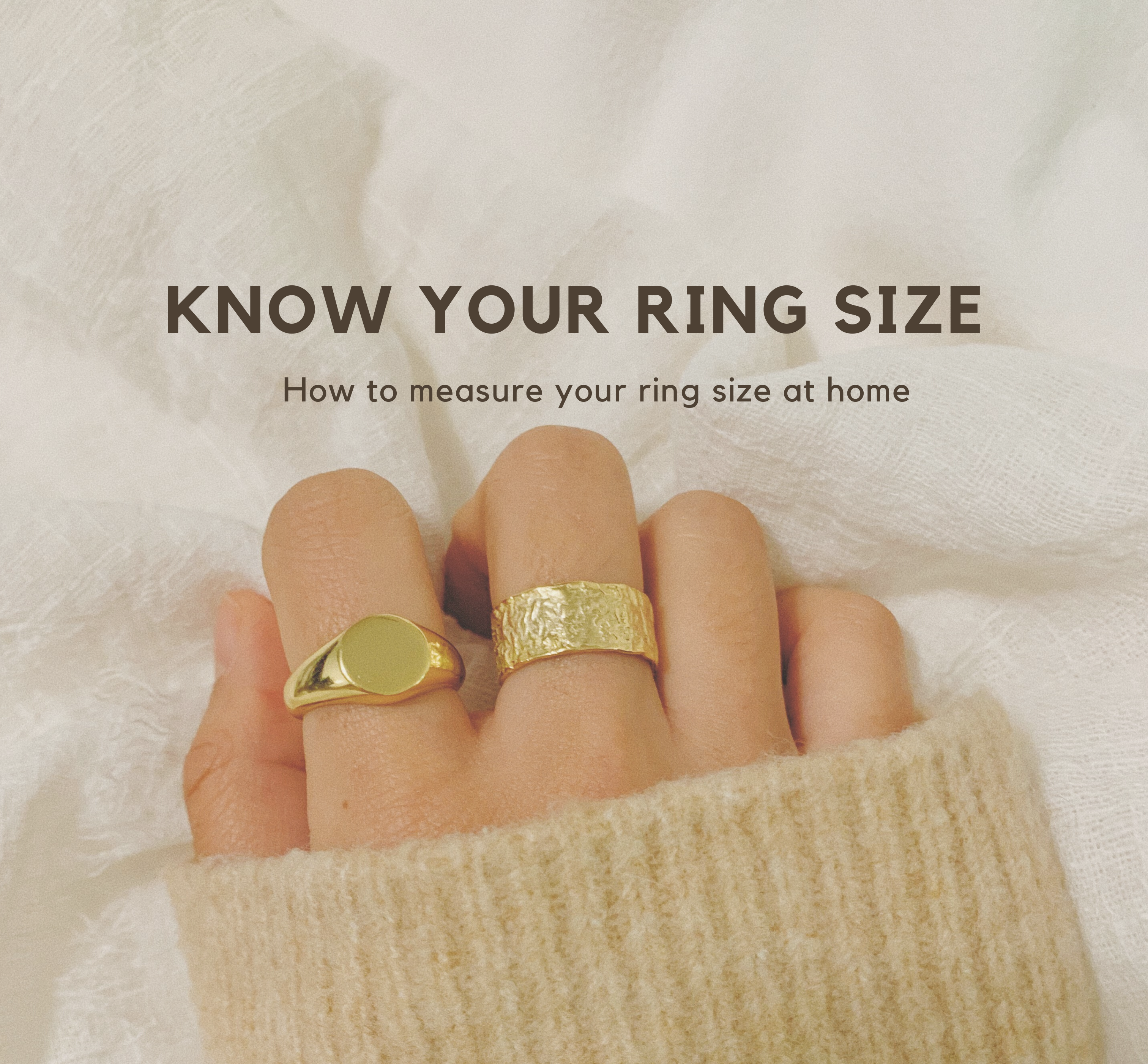 HOW TO MEASURE YOUR RING SIZE AT HOME
