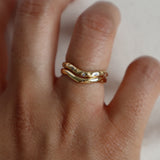 Mira Wave Pinky Ring