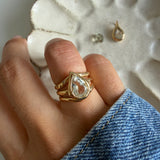 Jasmine Green Pinky Ring
