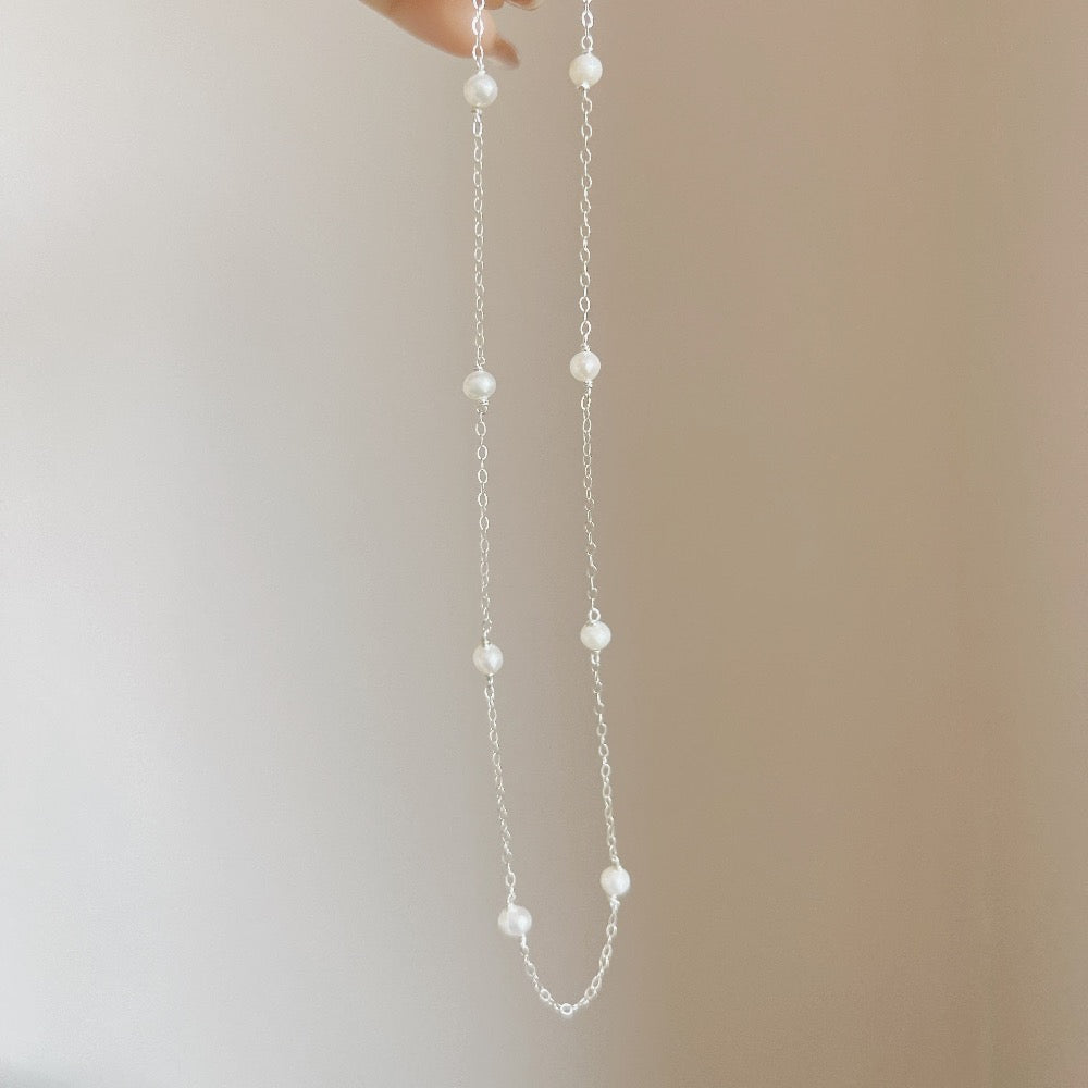 Bella Satellite Pearl Necklace