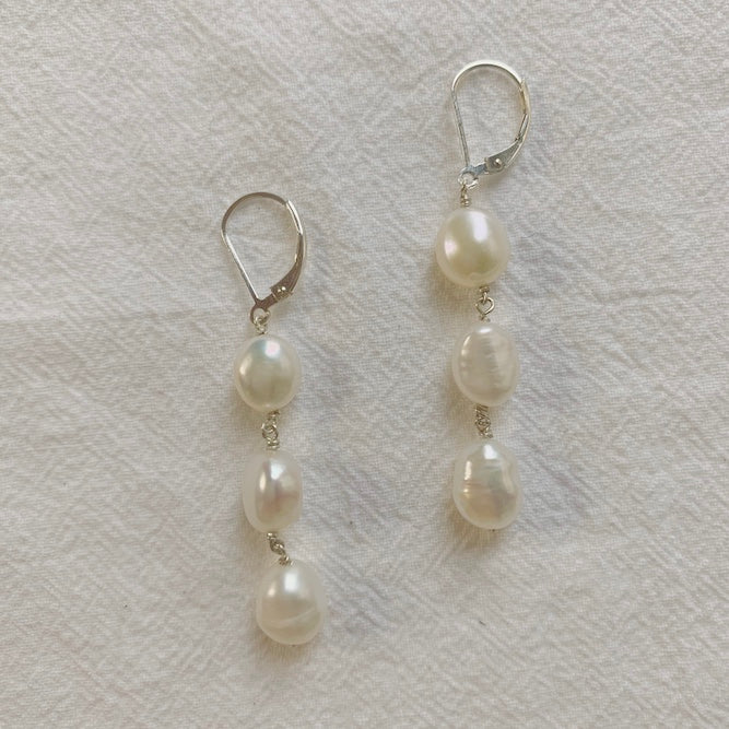 Raindrop Pearl Earrings