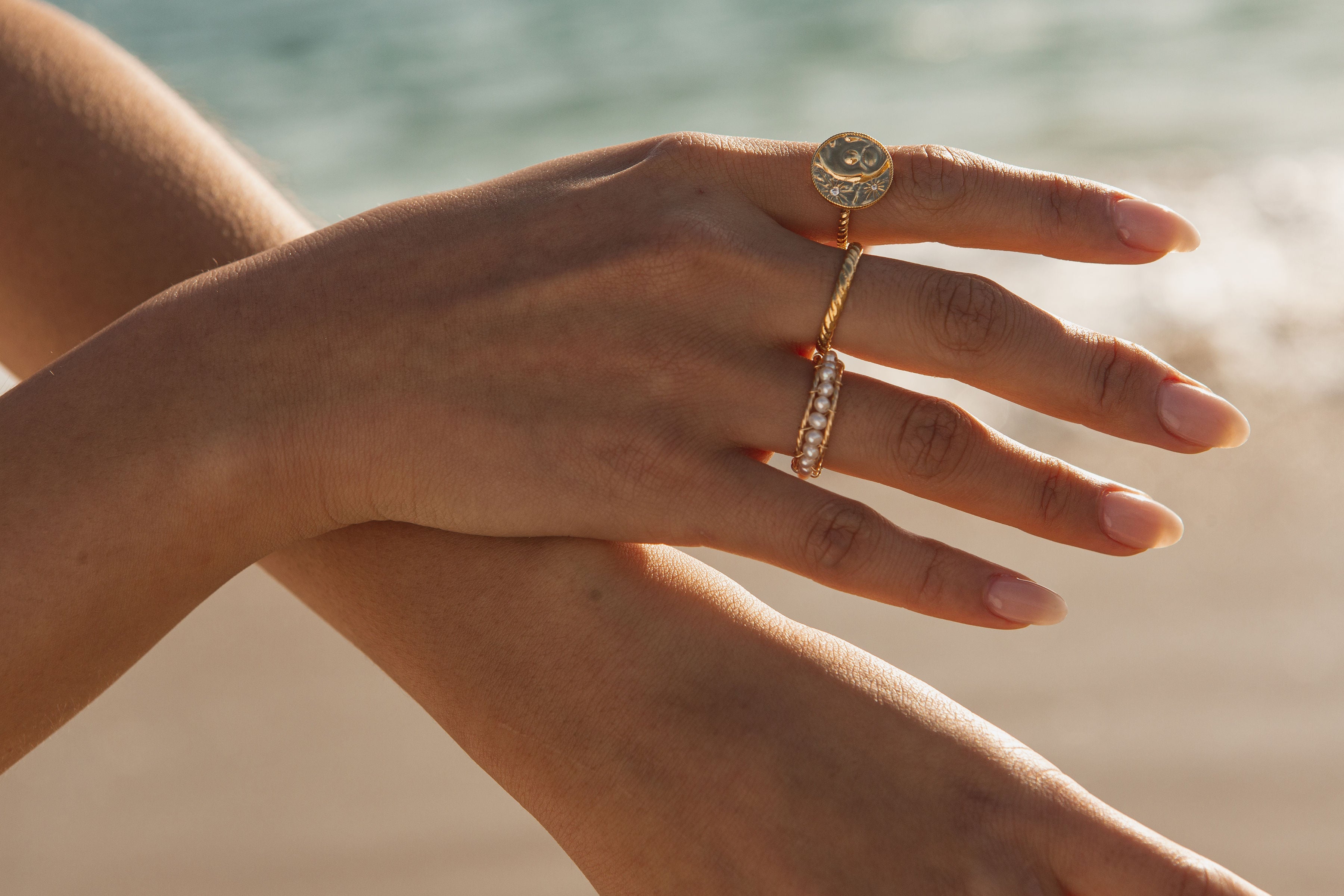 Aurelia Stacking 18K Gold Ring