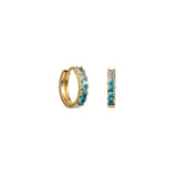 Celia London Blue Huggie Earrings
